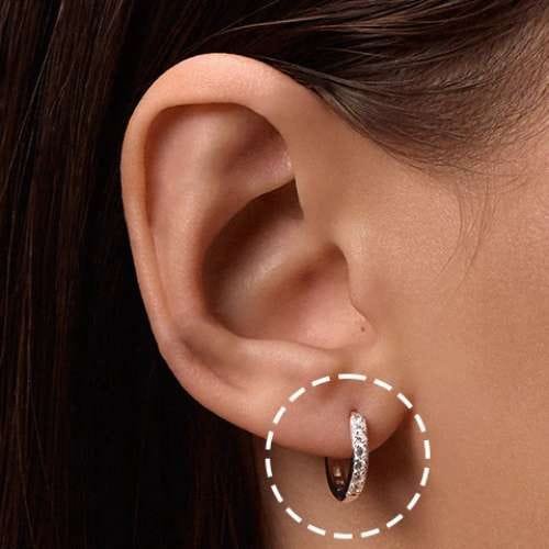 Piercing oreille lobe